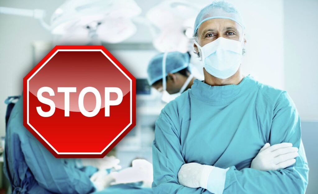 Οι γιατροί απαγορεύουν στους άνδρες να υποβληθούν σε χειρουργική επέμβαση μεγέθυνσης πέους εάν υπάρχουν αντενδείξεις